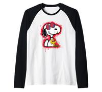 Plantilla de Grafiti Art Pop de Peanuts Wyldstyle Snoopy Woodstock Camiseta Manga Raglan