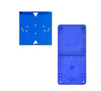 Plantilla de guía de perforación de agujero de bisagra de ABS de 2 piezas para bisagras de puerta de armario de 35 mm y 40 mm, herramienta de localización de instalación de gabinete azul con