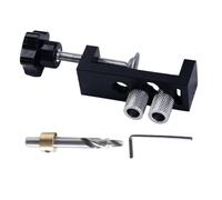 Plantilla de guía de perforación de perfil de aluminio - fijación de perforación de precisión de doble agujero para 8020, artículo marco de ranura T. Empalme de ángulo tipo L y tipo T con fresa