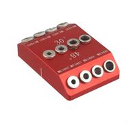 Plantilla de guía de taladro en ángulo de 30 45 90 grados para tornillos de barandilla de cable con agujeros de guía de 4 tamaños, mangas de acero cromado y cuerpo de aleación de aluminio para