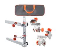 Plantilla de hardware para gabinete, plantilla de mango de gabinete, kit de guías deslizantes ajustables, herramienta de alineación de instalación para carpintería, carpintería, aparador, caja de
