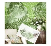 Plantilla de Hoja Grande Reutilizable de Plástico 60cmX36cm Hoja de Palma Patrón de Hojas Tropicales Plantillas de Hojas para Pintar en Paredes, Muebles, Lienzo, Madera, Decoración de Pared para el