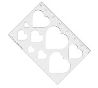 Plantilla De Incrustación Acrílica Transparente Con Triángulo O Diseños De Corazón Herramienta Medición Plantilla Enrutador Para Kit Incrustaciones Carpintería Carpintería