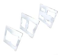 Plantilla de incrustaciones de mariposa, juego de 3, guía de enrutador de carpintería para incrustaciones de madera drativa, herramienta acrílica para reparación de muebles y refuerzo de grietas, para