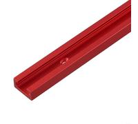 Plantilla de inglete de aleación de aluminio con ranura en T para enrutador de carpintería, longitud ajustable de 300-600 mm, compatible con tornillos en T y abrazaderas de acción rápida, rojo (500 mm