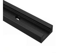 Plantilla de inglete de aleación de aluminio para carpintería, 19 tipos de ranura en T, accesorio de mesa compatible con abrazaderas de tornillo T, 300-600 mm Le(600 mm)