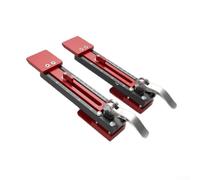 Plantilla de instalación de aleación de aluminio, paquete de 2 medidores de | Se adapta a tableros de 8 a 18 mm, escalas métricas duales, aleación de aluminio rojo, juego de 2 unidades