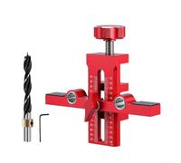 Plantilla de instalación de puerta de armario de doble agujero con escalas ópticas para una alineación precisa, rango de sujeción de 8-40 mm, herramienta de aluminio anodizado para montaje en pared