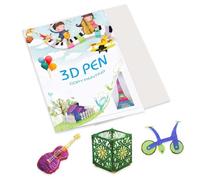 Plantilla de lápiz 3D, 40 patrones, plantillas de papel grueso con una placa transparente, plantilla de lápiz de impresión 3D, plantillas de graffiti de pintura 3D para niños, regalos de bricolaje