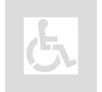 Plantilla De Lote Accesible: Tablero De Marcado Reutilizable, Esquema De Símbolo ADA, Guía De Pintura Para El Tráfico, Cartel De Estacionamiento Con Superficie Resistente A La Intemperie | Plantilla A