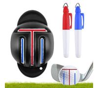 Plantilla de marcadores de pelota de golf, herramienta de marcado de alineación de pelota de golf | Herramienta de marcador y Líneas resistentes a la decoloración,Herramienta de con Desig