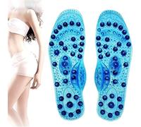 Plantilla de masaje de terapia magnética, estimular los puntos de acupuntura, promover la circulación sanguínea Deportes jogging senderismo refrescante salud transpirable plantillas, corte libre