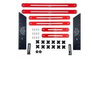 Plantilla de medición de escalera de aluminio de grado aeronáutico con tornillos hexagonales de bloqueo y junta de goma, rango ajustable de 8 a 60 pulgadas para proyectos de renovación del hogar y