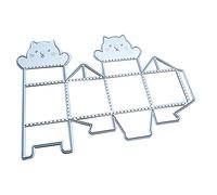 Plantilla de metal cosida para caja de caramelos 3D, hecha a mano, plegable, para estuche, herramienta de repujado, troqueles, álbumes de recortes, papel, plantilla, molde, decoración, manualidades