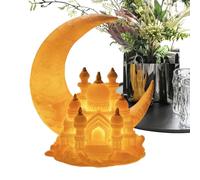 Plantilla De Mezquita,Figura 3D Iluminada Para Festival De Oriente Medio | Escultura De Escritorio Para ,Para Coleccionistas Fotografía Hogar Oficina Dormitorio Sala Estudio Vitrina Librería