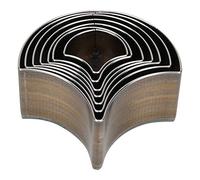 Plantilla de molde para cuchillo de corte, troquel con forma de hojas de Ginkgo, herramienta de perforación de agujeros de cuero hecha a mano, 7 Uds.