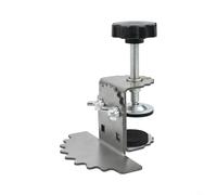 Plantilla de montaje de puerta de gabinete de acero inoxidable para carpintería, capacidad máxima de sujeción de 1.3 pulgadas con almohadilla de silicona, posicionador de abrazadera de marco ajustable