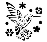 Plantilla de mylar de 190 micras, tamaño A4, diseño de animales, pájaros, colibríes, palomas, corazón, perro, vaca, toro, calavera, águila, caballo, unicornio, 190 micras, tamaño