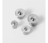 Plantilla de pasador for muebles de panel plano y carpintería de bricolaje, punzón central con pasadores de madera de 6/8/10/12 mm Juego de taladro central con caja de almacenamiento de plástico