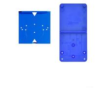 Plantilla de perforación de agujero de bisagra para puertas de gabinete de 35 mm y 40 mm, plantilla de guía de plástico ABS azul con alta eficiencia, juego de localizador de taladro de dos piezas para