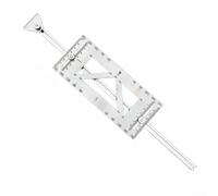 Plantilla de perforación de aluminio con 6 distancias entre orificios, 300 mm, para escala, grabado, plantilla de precisión, con ayuda para taladrar tiradores de muebles, puertas, ventanas, cocina
