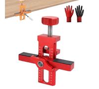 Plantilla de perforación Push to Open con brocas de 6/8/10 mm - Ayuda de perforación Push to Open para puertas de armario, plantilla de perforación para accesorios de empuje para abrir y ajustar la