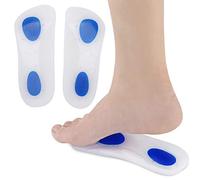 Plantilla de pie de gel de silicona para soporte de ortopédico para zapato, 3/4 de longitud de la plantilla de zapato insertos almohadillas (L(40-45))