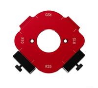 Plantilla de posicionamiento de radio de enrutador de carpintería 4 en 1 para medición de filetes y corte de radio de esquina R10-R50 (A)