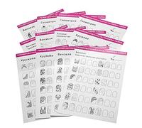 Plantilla de práctica de arte de uñas, dibujo, pintura, libro de ejercicios, herramienta de aprendizaje para principiantes, patrones, tallados, líneas de diamantes