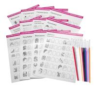 Plantilla de Práctica para Uñas, Dibujo y Manicura, Papel Madera | Mano de Practicas de Uñas, Plantilla para Pintar Dibujos Uñas, Boli Uñas