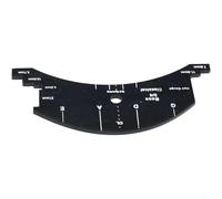 Plantilla de puente de violín para violín, violonchelo, contrabajo 4/4, 3/4 1/2, herramienta de reparación multifuncional de luthier con altura de cuerda y ancho (graves dobles 3/4)