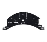 Plantilla de Puente para Violín 4/4 para herramienta Luthier Medidor de Altura Cuerdas Reparación Instrumento Negro(Double Bass 3/4)