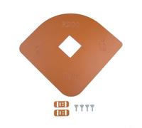 Plantilla de radio de esquina 4 en 1 para plantilla de enrutador de carpintería con guías R15/R30/R60/R200, tablero eléctrico de madera de 8 mm de grosor, placas de tope de doble límite para armario y