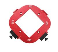 Plantilla de radio de esquina enrutador de aluminio aleación de aluminio 4 en 1 broca de posicionamiento redondo para proyectos de bricolaje de carpintería R30 R35 R40 R45