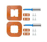 Plantilla de radio de esquina para enrutador con opciones de radio R10 R25 R30 R50 adecuadas para fresado de carpintería y tareas de conformado de bordes circulares (R10-R25)