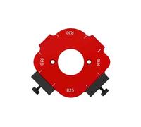 Plantilla de Radio de la Esquina Plantilla de posicionamiento ángulos arcos for fresadora carpintería Fresadoras radio esquina R10-R50 Fresa madera Esquina R redonda(Type 1)