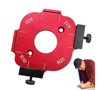 Plantilla de radio Router, Modelo de esquina | Modelo de enrutamiento angular multimedia, luz y seguro | Monsillos extraíbles seguros, plantillas de perforación de Entrad