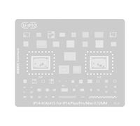 Plantilla de reballing de CPU para 15, 14, 13, 12, 11, plantilla de estaño de plantación, accesorios de placa base de acero, plantilla de reparación de chips