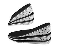Plantilla de refuerzo unisex Elevación de altura Inserto de talón de corte ajustable Almohadilla absorbente de soporte alto (Color : Half size 2.3CM, Shoe Size : EU 35-45)