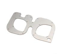 Plantilla de regla para correa de reloj de acero inoxidable con doble círculo y calibre de esquina redondeada para medición de correa de cuero (C)