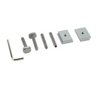 Plantilla de sierra de mesa delgada con 3 poleas para cortes estrechos precisos, guía de aluminio con escalas métricas e imperiales, compatible con ranura en U de 3/8 x 3/4 pulgadas y 1/4 pulgadas x