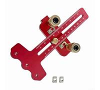 Plantilla de sierra de mesa para cortes finos, sistema de 3 poleas guía de aleación de aluminio con escalas métricas e imperiales, abrazadera ajustable de 7.2 pulgadas para S estrecha