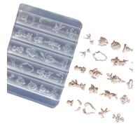 Plantilla de silicona fácil de limpiar para decoración de uñas y proyectos de joyería, molde de manicura