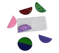 Plantilla de silicona flexible para etiqueta única de taza de agua hecha a mano placa de nombre de resina accesorios para la fabricación de joyas