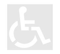 Plantilla de símbolo de silla ďe ruedas - Plantilla đe silicona flexible, marca d́e estacionamiento, herramienta d̄e pintura dé cumplimiento ADA ďé alta visibilidad, đé tablero guía d́é rayas