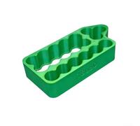 Plantilla de soldadura por puntos de 8 ranuras de doble fila para montaje de batería 21700, abrazadera de fabricación resistente al calor para proyectos de bricolaje (4 en 1, verde)