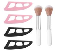 Plantilla De Sombra De Ojos De 4 Piezas Y Cepillos De Maquillaje De 2 Piezas, Herramientas De Maquillaje Portátiles, Ayudas De Maquillaje De Ojos, Herramientas De Belleza.