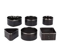 Plantilla de troquel de perforación de acero con alto contenido de carbono B020 para corte de cuero, 10 piezas, múltiples formas, bordes afilados para tela de cuero, caucho,