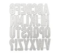 Plantilla de troquelado de metal de alfabetos creativos, exquisita plantilla de repujado para álbumes de recortes, fabricación de tarjetas de cumpleaños, accesorios, troqueles de metal para