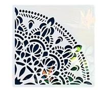 Plantilla decorativa multiusos para esquinas para fácil aplicación en muebles de pared, lienzo, tela con diseños artísticos, plantilla para muebles para madera, lienzo, tela, de pared